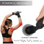 Mini Wand Massager, Fovel Wireless Cordless Portable Small Size Handheld Powerful Massage for Back Neck Shoulder 5 Vibrations & 5 Intensities Silent Waterproof USB Chargeable,Black Engin