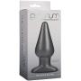 Doc Johnson Platinum Premium Silicone - The Super Big End - 5.5 in. Long and 2.3 in. Wide - Large Silicone Butt Plug with Flared Safety Base - Advanced Anal Toy - Charcoal