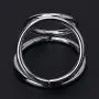 CONtenct-Toy Stainless Steel 3 Ring Clamps Eggplant Brother Rings Lock Adult Men Game Intense Emotion Product with Silver CONtenct-Toy Stainless Steel 3 Ring Clamps Eggplant Brother Rings Lock Adult Men Game Intense Emotion Product with Silver