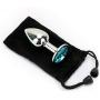 Jewelry Anal Plug Beginners Sex Toys - Butt Plug Booty Beads - For Women Men Couples (Blue, Discreet Package)
