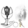 YiFeng Opening Lotus Anal Plug, Heavy Duty Stainless Steel Anal Trainer Butt Expander with Lock YiFeng Opening Lotus Anal Plug, Heavy Duty Stainless Steel Anal Trainer Butt Expander with Lock