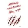 10 sheets 3D Halloween Tattoo Sticker 2021 new Halloween Temporary Tattoos Halloween scary wound Stickers for Man Women Adults Halloween Cosplay Party Decoration