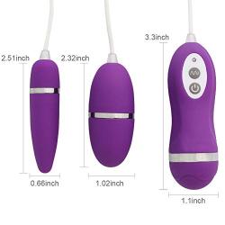 Sexbaby 10 Frequency Double Eggs Vibrator Bullet Vibes Waterproof Sex Toys Massager for Women