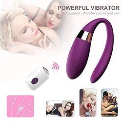 YHTQGDK Wireless Wearable U Shape Couples Love Stimulation Vibrating Toy with Strong Patterns Handsfree Remote Control USB Waterproof Wand YHTQGDK