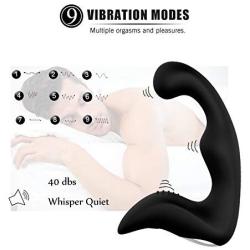 Male Vibrating Prostate Massager Anal Sex Toy 9 Vibration Modes Rechargeable Waterproof
