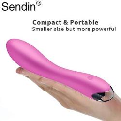 Cordless Electric Massager Waterproof with 10x Strong Vibration Patterns, Powerful Handheld Rechargeable Body Massage for Back Neck, Muscle Aches & Sport Recovery (Pink)
