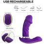 Perfect Size Party Gifts Tongue Licking Clitorial Toys Waterproof Multi Speed High Frequency Wand 2 in 1 Lifelike Toys for Women Heating Function T-Shirt