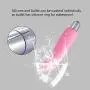 Vibrator, Oomph! 4 Inch Silicone Waterproof Vibration Massager 16 Modes Curved Tip Magic Wand Vibrator Sexy Toy - Pink Vibrator, Oomph! 4 Inch Silicone Waterproof Vibration Massager 16 Modes Curved Tip Magic Wand Vibrator Sexy Toy - Pink