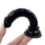 JSCRlove 6 Inch Realistic Ultra Soft-Ďîldɔ Black Women Realistic Soft Suction Cup for Hand-Free Play Women Socks