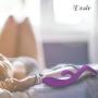 Désir | Triple Pleasure Magic Wand Massager | Wireless and Waterproof | Powerful Rabbit Design for Woman (Violet)
