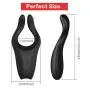 Waterproof Vibrating Cock Ring with 7 Powerful Vibration Modes, PALOQUETH Multifunctional G Spot Vibe Nipple Massager Penis Vibrator Perineum Stimulator for Couples Play, Rechargeable Waterproof Vibrating Cock Ring with 7 Powerful Vibration Modes, PALOQUETH Multifunctional G Spot Vibe Nipple Massager Penis Vibrator Perineum Stimulator for Couples Play, Rechargeable