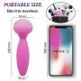 Powerful Mini Cordless Electric Wand Massager - 25x Variable Speed, 70 Minutes Battery Life, Rechargeable, Waterproof, Travel Bag Included Powerful Mini Cordless Electric Wand Massager - 25x Variable Speed, 70 Minutes Battery Life, Rechargeable, Waterproof, Travel Bag Included