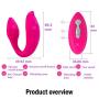 ❤️ LuLu 4 Plus - Wireless Waterproof Dual Vibrator For Him Her & Couples, 5 Unique Patterns, Made Of Body Safe Silicone - Rose Red