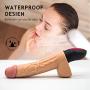 Huge-Vibratòr with 12 Speeds Rotating Vibrating Hands Free Play for Women