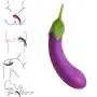 Handheld Eggplant Vib Massager, Rechargeable Waterproof Strong Vegetable Massage Magic Wand Mini Compact Massager Purple by ALBK Handheld Eggplant Vib Massager, Rechargeable Waterproof Strong Vegetable Massage Magic Wand Mini Compact Massager Purple by ALBK