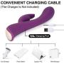 G Spot Rabbit Vibrator with Bunny Ears for Clitoris Stimulation, BEING FETISH Silicone Dildo Vibrator with 10 Vibration Modes Vibration Quiet Dual Motor for Women Couples Sex Toy Massager