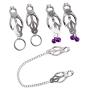 YMW Female Adult Nipple Clamps Nipple SM Toys Nipple clit Sexy Toy Stainless Steel Body Decoration Sensual Bondage Restraint Kits Jewelry with Chains