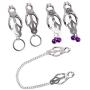 YMW Female Adult Nipple Clamps Nipple SM Toys Nipple clit Sexy Toy Stainless Steel Body Decoration Sensual Bondage Restraint Kits Jewelry with Rings