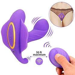 Female Wearable USB Charging Wireless Remote Control Butterfly Vib and rator Toys - Amateur Massage Relaxation
