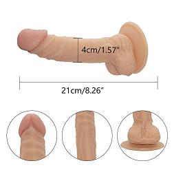 LUOWEIWEI Wearable Strap on Big Dídlõ with Cup Pênňís Adùllt Tõys for Women Couples LUOWEIWEI