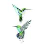 WYUEN 12 PCS Hummingbirds Temporary Tattoo Sticker for Women Men Fashion Body Art Adults Waterproof Hand Fake Tatoo 9.8X6cm (FW12-13)