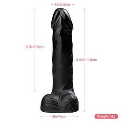 JSCRlove 4.5 Inch Soft Ðíldɔ Personal Body Relax Mássager Realistic Soft Suction Cup Toy Women Underwear