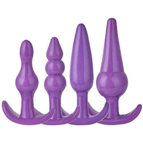 4 Pack Medical Silicone Toy for Him and Her - Purple