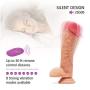 Acvioo Realistic Penis Dildo 8.3 inch with 360° Rotation 8 Powerful Vibrations,Rechargeable Remote Vibrator with Strong Suction Cup