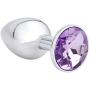 AKStore Small Super Quality Deluxe Steel Fetish Plug Anal Butt Jewelry for Fetish Kinky Sex Love Games Personal Sex Massager(Light Purple)