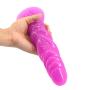 MLSice Realistic Animal Ribbed Dildo Dinosaur Penis Screw Thread Partical Stimulate Dildos Adult Products Sex Toys Anal Plug Vaginal G Spot Massage for Women Men 8 Inch - Purple
