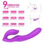 WEI EI Waterproof Dual Motor Silicone Vib Stimulator Remote Control 9 Speeds Msager USB Rechargeable for Women (Purple)