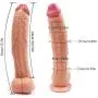 XL-Massagers 12 Inch Simulation Huge Long Lifelike Big Monster Massage Wand Handsfree Female Personal Massager (Color : Beige) XL-Massagers 12 Inch Simulation Huge Long Lifelike Big Monster Massage Wand Handsfree Female Personal Massager (Color : Beige)