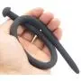 Binpure Adult Silica Gel Urethral Stretching Bladder Toys Stimulate Relaxing Toys Hand Vibrating (Dia 7.5mm, Black)