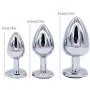 YiFeng 3 Pieces Steel Jewel Butt Play Plug Heart Stand Design Sex Toys for Adults Red YiFeng 3 Pieces Steel Jewel Butt Play Plug Heart Stand Design Sex Toys for Adults Red