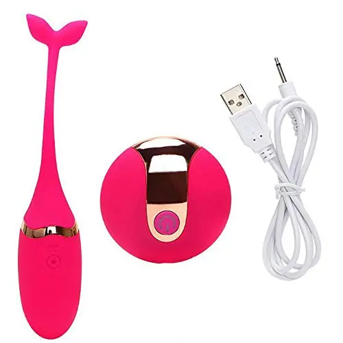 ZHLZZ Vibrating Egg Remote Control Vibrators Sex Toys for Women Exercise Vaginal Kegel Ball G-Spot Massage USB Rechargeable,Red