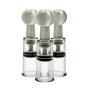 AnHua 3pcs S Size (Dia. 0.7in) Twist No Pump Suction Cupping Nipple Enhancer Enlargement Breast Enlarger Vacuum Rotary bondage Fetish - Firmer, Perkier, Larger Nipples