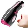Adullt Toy for Man Pleasure Male Toys Automatical Strong Sucking Powerful Rotating&Thrusting Black Electric Sucktion Cup