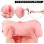 ZEMALIA Male Masturbators Sex Toys for Man Masturbation, 3 in 1 Realistic Textured Pocket Pussy with Lifelike Teeth and Tongue for Oral Sex, Vagina Sex and Anal Sex with Water Based Personal Lubricant