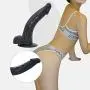 HYLHYL3-F Wòměns Rěǎlistic Lovely Wand Massager Female Soft Wand Black PVC Material（21cm/8.26“）