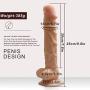 10" Dildo with Suction Cup Base Fake Penis Sex Toy with Balls for Vaginal G Spot and Adult Toys for Women (Flesh)