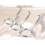 Anal Plug Set, Steel Stainless Anal Hook with 3 Size Butt Plugs Detachable Metal Anal Plug Unisex Fetish Sex Toys for Lovers(40mm）