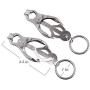 YMW Female Adult Nipple Clamps Nipple SM Toys Nipple clit Sexy Toy Stainless Steel Body Decoration Sensual Bondage Restraint Kits Jewelry with Rings