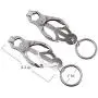 YMW Female Adult Nipple Clamps Nipple SM Toys Nipple clit Sexy Toy Stainless Steel Body Decoration Sensual Bondage Restraint Kits Jewelry with Rings