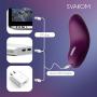 SVAKOM Echo Mini Rechargeable Luxury Women Clitorial Vibe Clitorial Stimulation Vibrator New Sex Toy Female Fetish Toys for Women Stimulator Foreplay G-spot Masturbation for Students(Violet/Pink