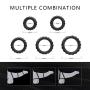 Male Penis Ring Set of 5, Adorime Stretchy Soft Silicone Cock Rings Set for Men to Enhance Erection Prolong Sex Time, Cockring for Sex