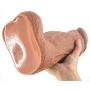 X-R 12in Huge Realistic Massager Lifelike Personal Body Massager with Large Balls and Head Women Vǐbe Brown Waterproof Safety