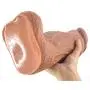X-R 12in Huge Realistic Massager Lifelike Personal Body Massager with Large Balls and Head Women Vǐbe Brown Waterproof Safety