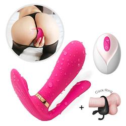 Wearable Heated Vibratur for Women, Wireless Personal Heating Remote Control USB Rechargeable Safe Waterproof with Perfect Cute Cat Gifts for Girlfriend and Wife