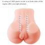 Mini Pussy Ass Doll Male Masturbator Realistic Virgin Butt Anal Stroker with 2 Holes for Vagina Anal Sex Toys Men Masturbation