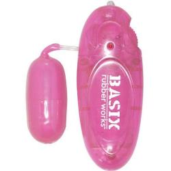 Waterproof Vibrating Basix Rubber Jelly Egg - Pink